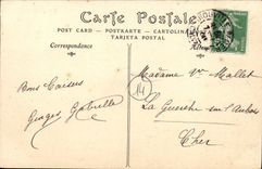 VINTAGE POSTCARD Trouville on sea Seen from of the pier