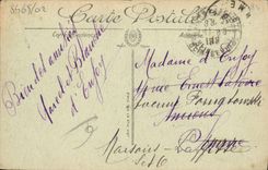 VINTAGE POSTCARD Trouville the beach and the hotel black rocks children