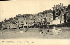 CPA Trouville La plage et les villas