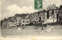 CPA Trouville La plage et les villas