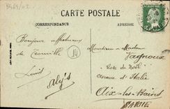 VINTAGE POSTCARD Trouville the beach villas and hotels