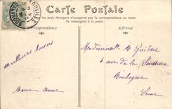 VINTAGE POSTCARD Trouville the walk of the beach