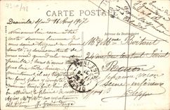 POSTAL Trouville de la VENDIMIA los barcos de la tienda de los pescados