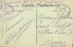 VINTAGE POSTCARD Trouville Seen from of the bridge