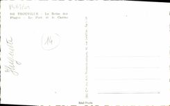 MODERN CARD Trouville the queen of the beaches the port and the casino Boats