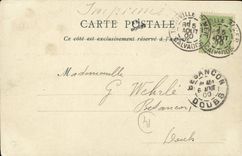 VINTAGE POSTCARD Trouville the port has high tide Boat