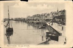 CPA Trouville les quai Joinville