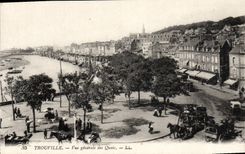 CPA Trouville Vue generale des quais