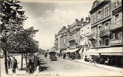 VINTAGE POSTCARD Trouville Quay of joinville Pharmacy