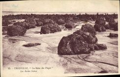 CPA Trouville La reine des plages les roches noires