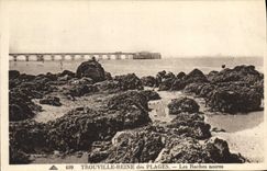 CPA Trouville Reine des plages plage des roches noires