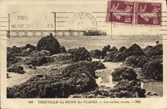 CPA Trouville Reine des plages plage des roches noires