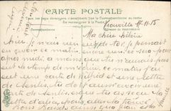 VINTAGE POSTCARD Trouville the street of bets