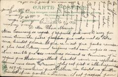 VINTAGE POSTCARD Trouville the street of the baths