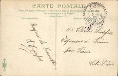 VINTAGE POSTCARD Trouville View of the villas by a heavy weather