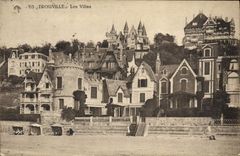 VINTAGE POSTCARD Trouville villas