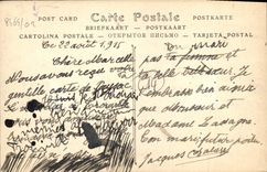 VINTAGE POSTCARD Trouville on sea villas on the beach and the hotel of the black rocks