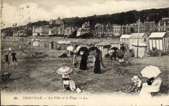 CPA Trouville Les villas et la plage