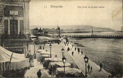 VINTAGE POSTCARD Trouville seen from of the large living room