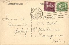 VINTAGE POSTCARD Trouville the queen of the beaches the vat and the place of the casino Boats