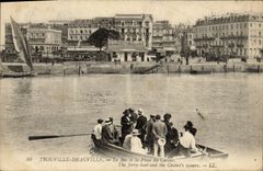 VINTAGE POSTCARD Trouville Deauville the vat and the place of the casino