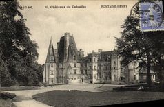 CPA Fontaine Henry Chateau du Calvados