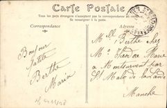 Monumento de Formigny de la POSTAL de la VENDIMIA de la batalla Formigny del 15 de agosto de 1450