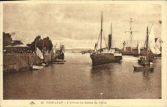 CPA Honfleur L'Arrivee du Bateau du Havre