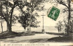 VINTAGE POSTCARD Honfleur the Cross of Notre Dame De Grace