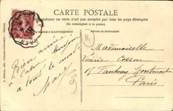 Folklore de la chica joven de Honfleur de la POSTAL de la VENDIMIA