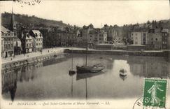 CPA Honfleur Quai Ste Catherine et Musee Normand