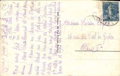 VINTAGE POSTCARD Honfleur Old women Houses Children