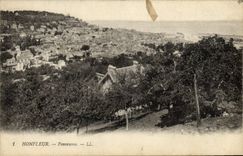 VINTAGE POSTCARD Honfleur Panorama