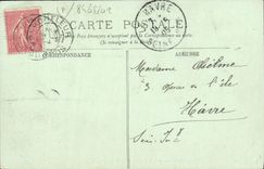 VINTAGE POSTCARD Honfleur Panorama Taken of the Dimension Simeon Saint