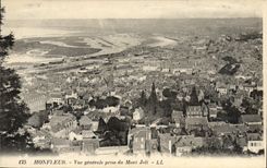 VINTAGE POSTCARD Honfleur View Taken of the Pretty Mount