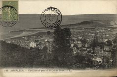 VINTAGE POSTCARD Honfleur View Taken of the Dimension of Grace