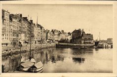 VINTAGE POSTCARD Honfleur Basin of the West