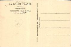 VINTAGE POSTCARD Honfleur Basin of the West