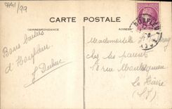 VINTAGE POSTCARD Honfleur the Town hall and the Port Boats