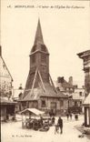 VINTAGE POSTCARD Honfleur Bell-tower of the Church co. Catherine