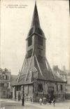VINTAGE POSTCARD Honfleur the Bell-tower the Church co. Catherine