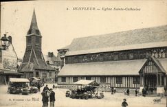 CPA Honfleur Clocher L'Eglise Ste Catherine