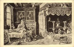 VINTAGE POSTCARD Honfleur the Museum At the middle-class man