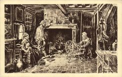 VINTAGE POSTCARD Honfleur the Museum In the sailor