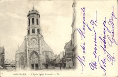 CPA Honfleur L'Eglise Saint Leonard