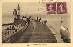 CPA Honfleur La Jetee