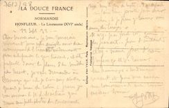 CPA Honfleur La Lieutenance et le Port Bateaux