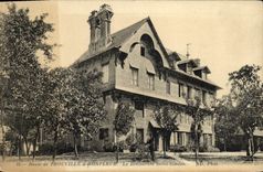 VINTAGE POSTCARD Road of Trouville Honfleur the Holy Restaurant Simeon