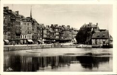 VINTAGE POSTCARD Honfleur Quay co. Catherine and Lieutenancy