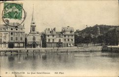 VINTAGE POSTCARD Honfleur Holy Qaui Etienne